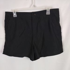 Croft & Barrow Black Shorts Women's Size 14 built-in panty athleisure athletic.